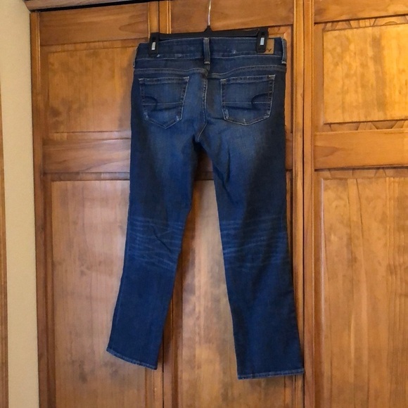American Eagle Outfitters Dark Wash Jean Capris 4 - Picture 1 of 5